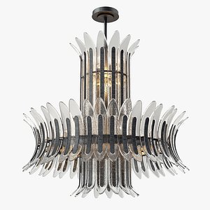 Wood Rectangular Bohemian Chandelier - 15-Light Ceiling Fixture