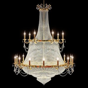 Modern Crystal 1-Light Round Chandelier - Bedroom Lighting