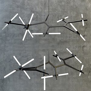 Nordic Brass 8-Light Pendant Chandelier for Bedroom