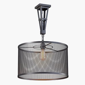 Mid-Century Brushed Nickel 9-Light Pendant Chandelier for Office