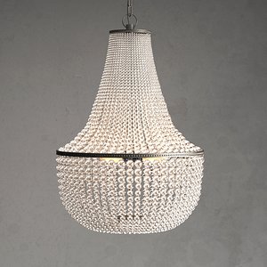 1-Light Elegant Crystal Chandelier for Living Room Decor