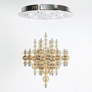 Contemporary Black 12-Light Hanging Ceiling Light for Entryway