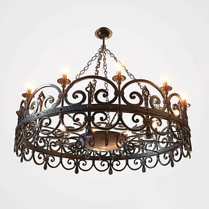 Sputnik Drum Hanging Ceiling Light - Copper 8-Light Hanging Light