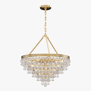 12-Light Modern Chrome Pendant Light for Foyer Decor