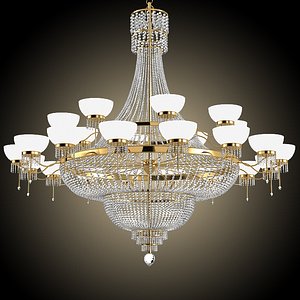 Bohemian Antique Brass Tiered Chandelier | 18-Light Hanging Light