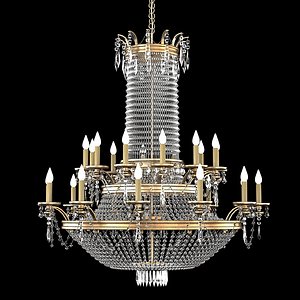 Transitional Metal 12-Light Pendant Chandelier for Hotel Lobby