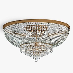 Luxury Tiered Chandelier - Copper 3-Light Hanging Light