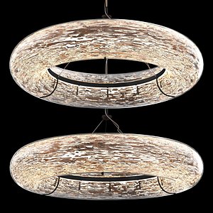 Mid-Century Brushed Nickel 18-Light Pendant Light for Staircase
