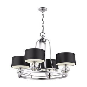 Bohemian Amber Glass 1-Light Pendant Chandelier for Office