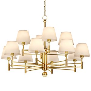Art Deco Frosted Glass 15-Light Hanging Ceiling Light for Kitchen Island